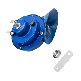 Sylvil 300DB Super Loud Car Horn, 12V Waterproof Durable Auto Air Electric Snail Horn, Vehicle Air Horn Replacement for Motorcycle, Truck, Bike, Boat, Universal Car Accessories (Blue)