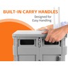 MaxWorks 50876 Collapsible Gray Rolling Folding Dolly Grocery Cart -