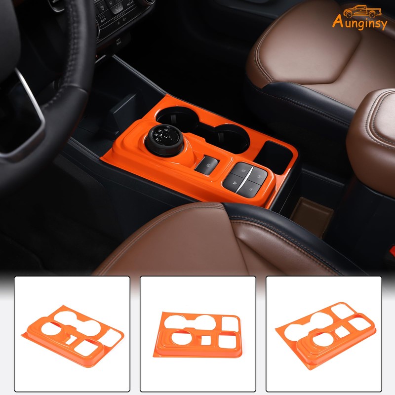 Car Central Control Gear Shift Box Panel Cover Trim Compatible