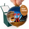 Las Vegas Christmas Ornament Hand Painted from Inside with Gift