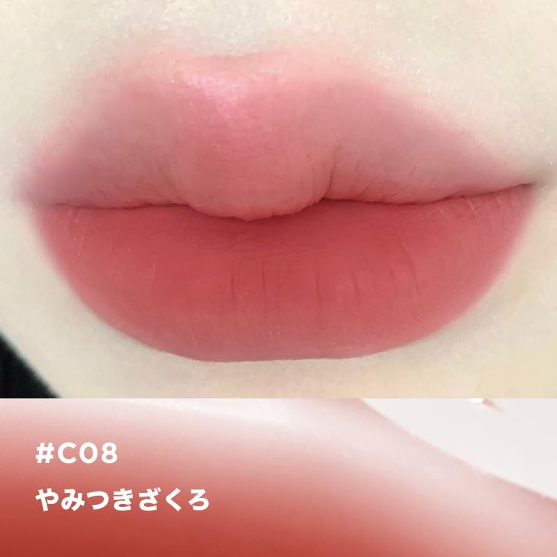 INTO U Condensed Fogrip Mat Mud Lip (C08 Addictive Pomegranate)