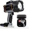 Durapower Boat Spotlight Flashlight, 3000LM IP67 Waterproof Super Bright Rechargeable