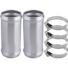 AC PERFORMANCE 1.75" (45mm) OD Aluminum Alloy Hose Joiner Silicone