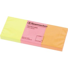 Soennecken Sticky Notes 5837 50 x 40 mm Neon Colours 3 x 100 Sheets Pack of 3
