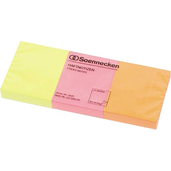 Soennecken Sticky Notes 5837 50 x 40 mm Neon Colours