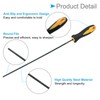 Cjueiom Chainsaw File 3.2mm Round Sharpening Files with Plastic Handle