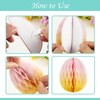 SUNBEAUTY Pack of 12 Easter Eggs Paper Honeycomb Balls 12