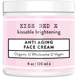 Kiss Red E Anti Aging Face Cream. Best Anti Wrinkle Moisturizer For Face, Hands, Neck.