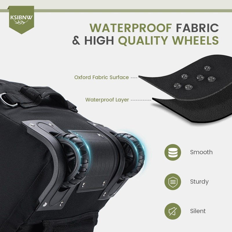 KSIBNW Duffel Bag with Wheels and Handle, 4 In 1