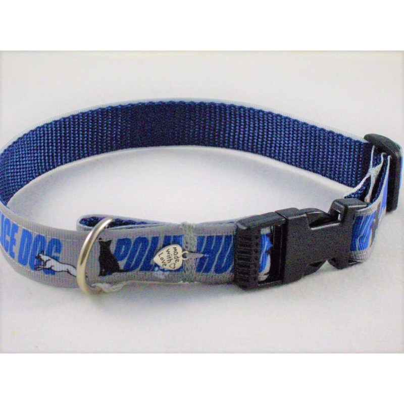 Halsband "Polizeihund" bis 40 cm Halsumfang
