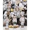 10 piezas de adornos de Navidad del cascanueces, adornos de