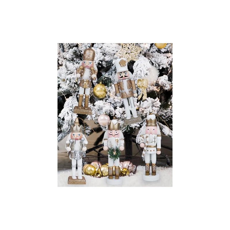 10 piezas de adornos de Navidad del cascanueces, adornos de