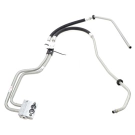 GM Genuine Parts 84828848 Engine Oil Cooler Hose Kit with Bracket, Gasket and Bolt, Black