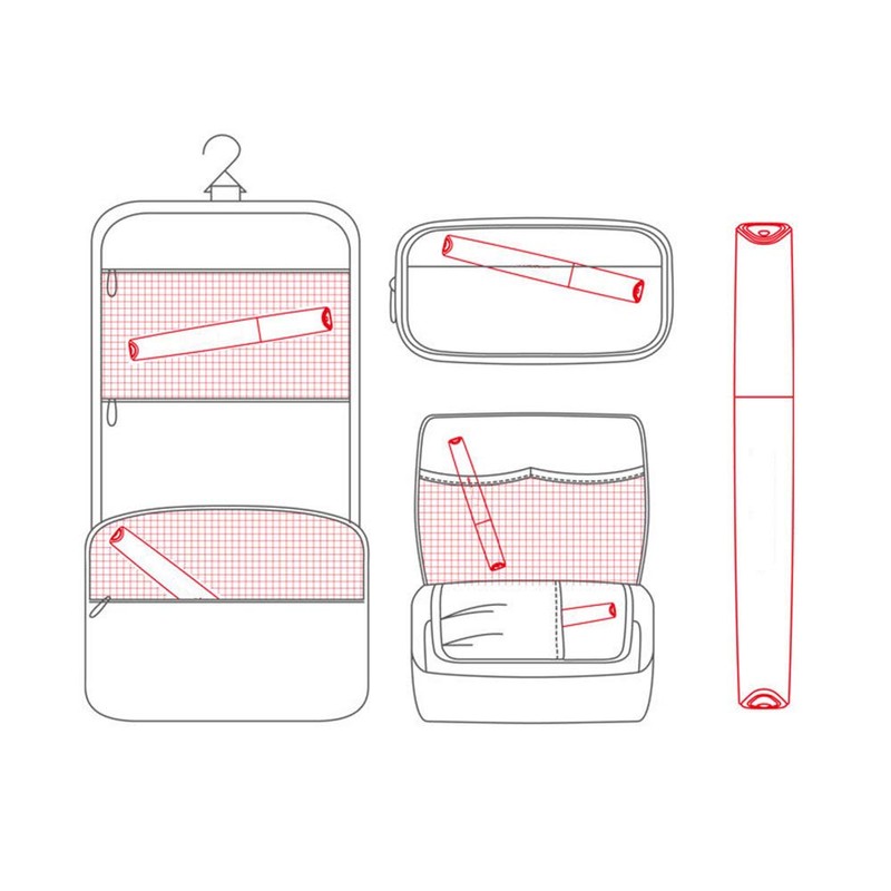 Hiyoo Toothbrush Travel Case, Plastic Container Toothbrush Holder Brushes Box