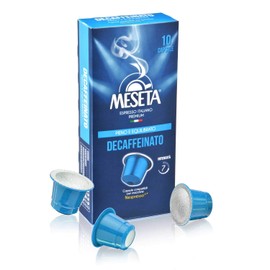 Meseta 100 Italian Decaffeinated Espresso Nespresso Compatible Coffee Capsules- For Use in Nespresso Essenza, Pixie, Citiz, Inissia, Lattissima, Creatista, Maestria, all Originaline Machines - 100ct