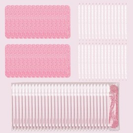 Mini limas de uñas de grano 240, con punta de cristal, empaquetadas individualmente, aptas para uñas de manos y pies, 30 unidades.