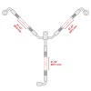 Caltric 705601492 Front & Rear Brake Hose Line For Can