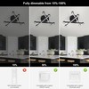 WELAKI LED Mount Ceiling Light, 30W Black Modern Close to