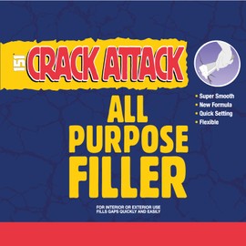 Glues & Fillers 10039 151 CRACK ATTACK ALL PURPOSE FILLER, White