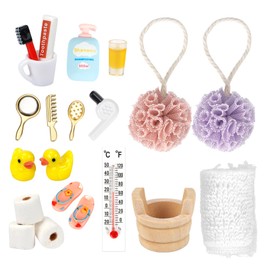 Gnome Accessories 20 Pieces Miniature Gnome Accessories Bath Set Gnome Accessories Christmas Gnome Accessories Miniature Gnome Accessories Secret Santa Pranks Accessories