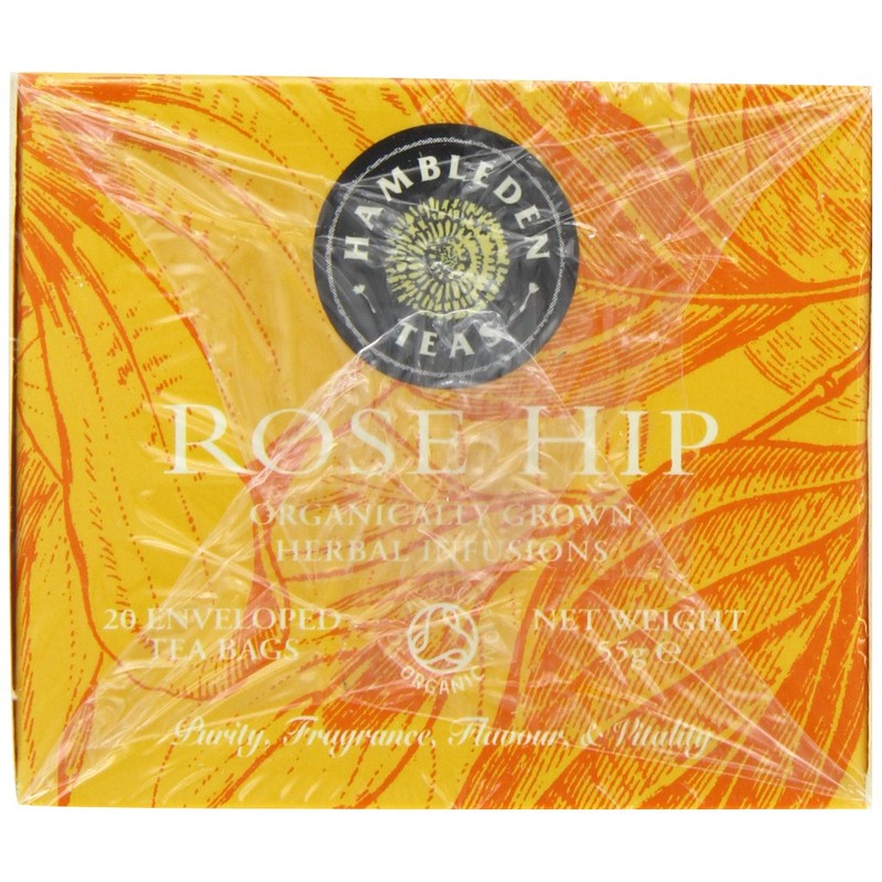 HAMBLEDEN HERBS Organic Rose Hip Tea Bags 55g (PACK OF