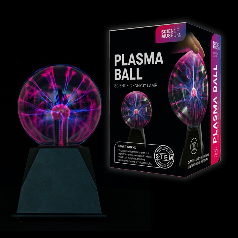 Funtime Gifts Science Museum 5-Inch Sound Reactive Plasma Ball -