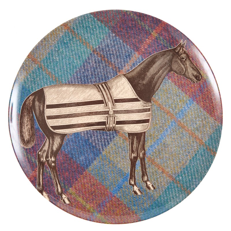 EQUUS TWEED SIDE PLATES SET/4
