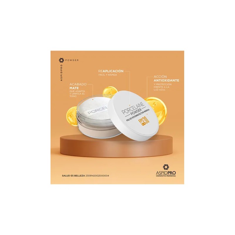 Porcelaine Powder 30fps - Polvo Fotoprotector Mineral Aspid