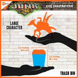 HEXBUG 480-6841 JUNKBOTS-Trash Bin Assortment Kit-Surprise Every Box LOL with Boys and Girls-Alien Powered Toys for Kids-24+ Pieces of Action Construction Figures-for Ages 5 and Up