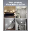 Bojim 2-Pack Rechargeable Ceiling Lights with Motion Sensor & Remote,