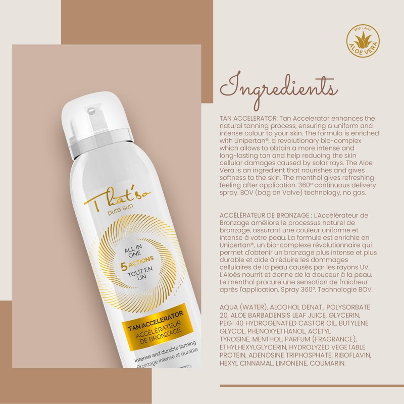 THAT’SO Tan Accelerator – Intense and Durable Tanning – 175