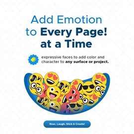 ZOPPER 500 Funny Face Emoji Stickers