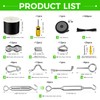 WAYSKA String Light Hanging Kit with 250FT Nylon Coated Stainless