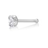 Lavari Jewelers Straight Stud 22 Gauge 3mm White Cubic Zirconia