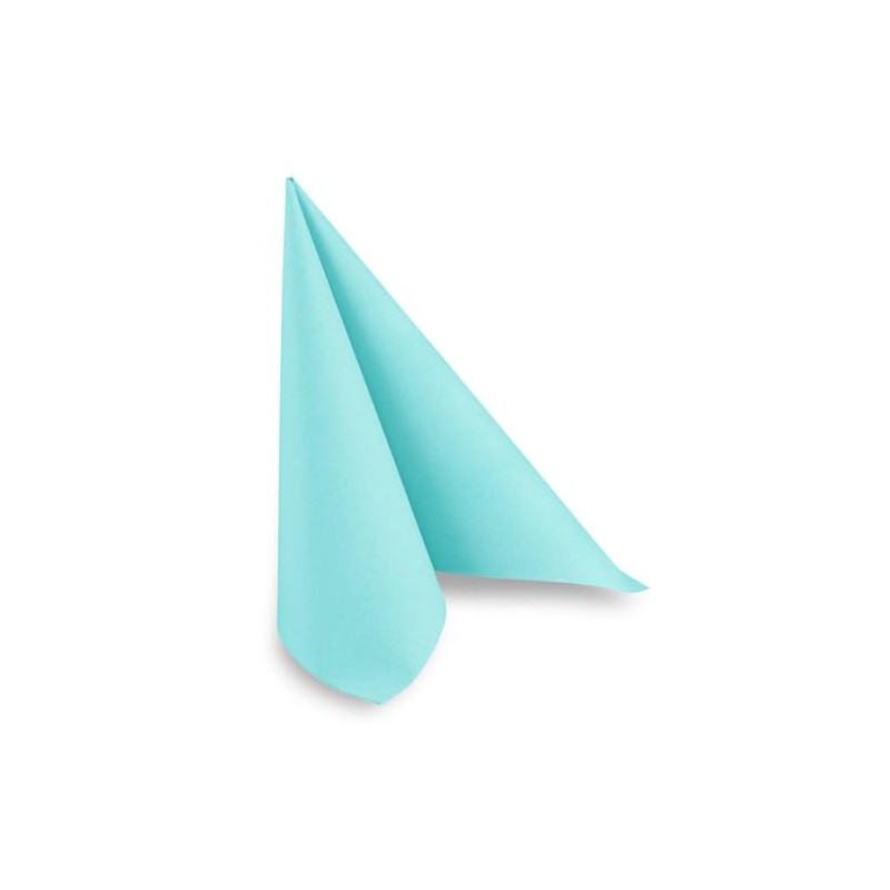 Airlaid Napkins 40 x 40 cm Mint Blue 1/4 Fold