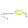 Diving Hooks Stainless Steel Double Reef Hook with Spiral Coil