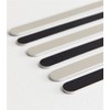 Pack of 6 Black and Brown Nail Files Emery Board