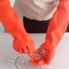 YIOIY Rubber Cleaning Gloves,Waterproof and Oil-resistance Glove for kitchen Cleaning,Clothes