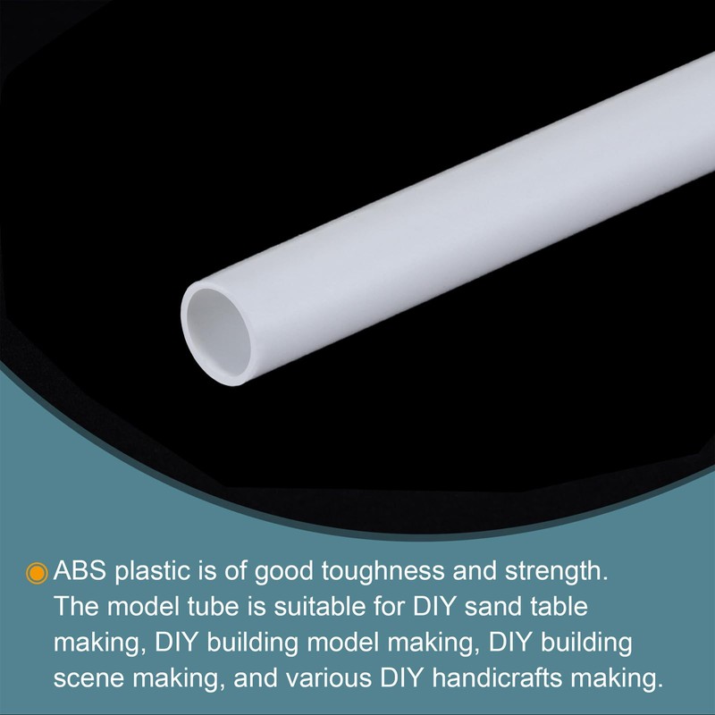 QUARKZMAN Pack of 20 Plastic Model Tubes ABS Round Tubes