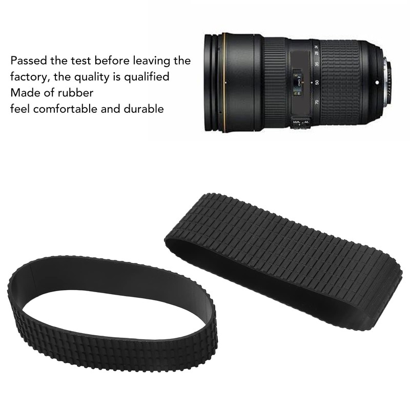 Lens Rubber Ring, 2pcs Zoom Grip Rubber Ring Replacement Camera