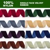 Jeuhoue Velvet Ribbon Dusty Green,1 Inch x 20Yd,Perfect for Christmas