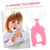 Ipetboom 2sets 6pcs U Shaped Manual Toothbrushes for Soft Brush