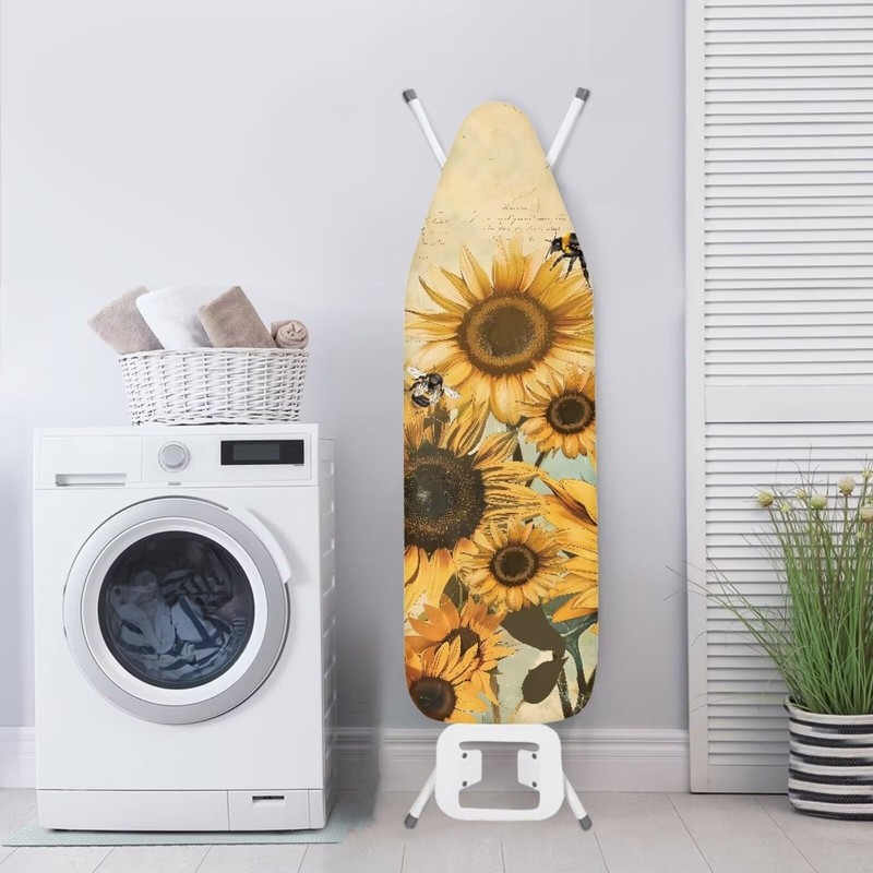 Vanideaoty Rustic Sunflower Ironing Board Covers Standard Size 15x54 Replacement