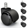 5 x Hard Floor Castors 10 mm with PVC Coating