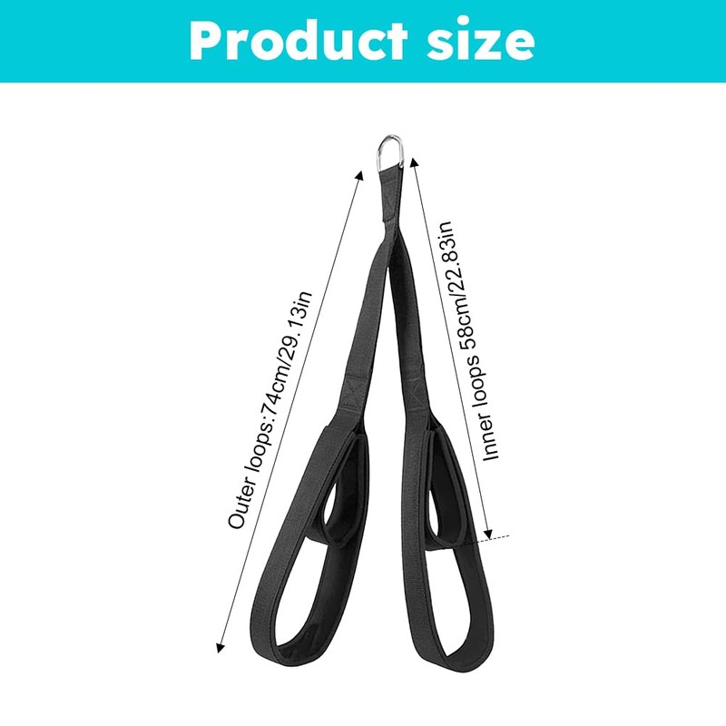 Tricep Rope Cable Attachment. 29 Inch & 28 Inch Two
