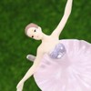 3Pcs Ballerina Statues Desktop Ornament Plastic Dancing Girl Crafts Dancer
