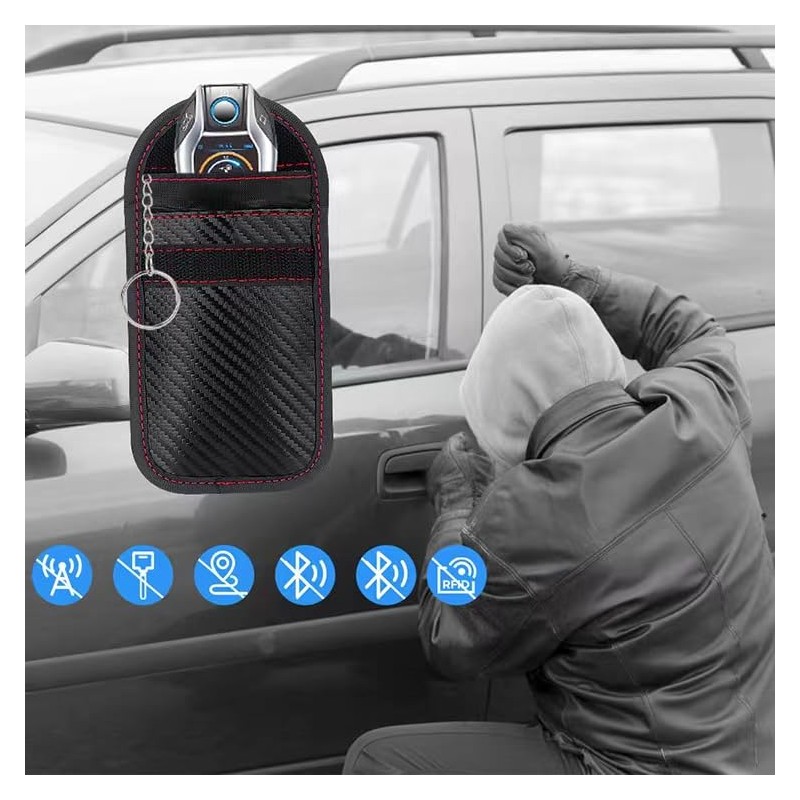 Faraday Key Fob Protector, Car RFID Signal Blocking Key Fob