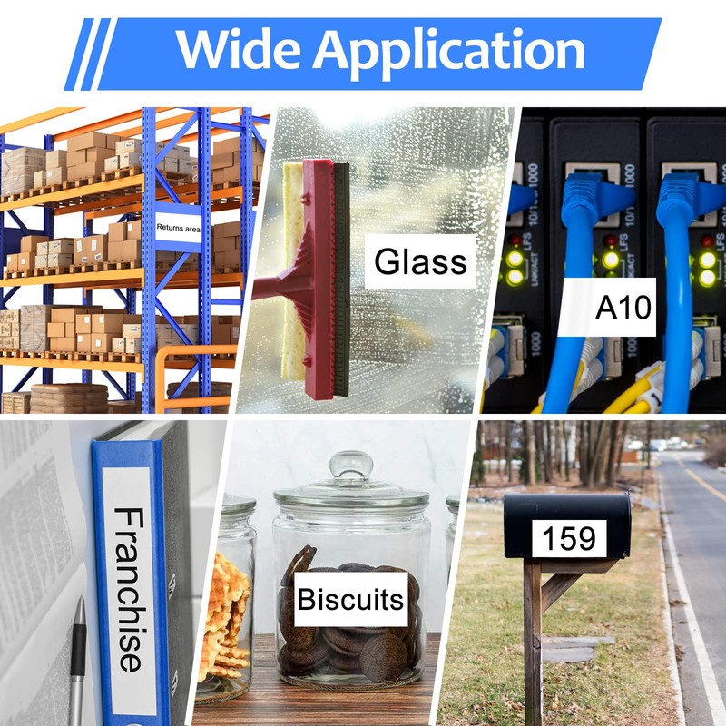 USUPERINK 4PK Compatible for Brother P-Touch Label Maker Tape White