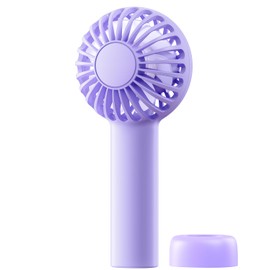 SWEETFULL Mini Portable Fan - Rechargeable Handheld Fan, 3 Speeds Personal Small Hand Gifts for Travel Essentials, Lash, Makeup, Eyelash, Kids, Girls, Women - USB, Cute Design Purple
