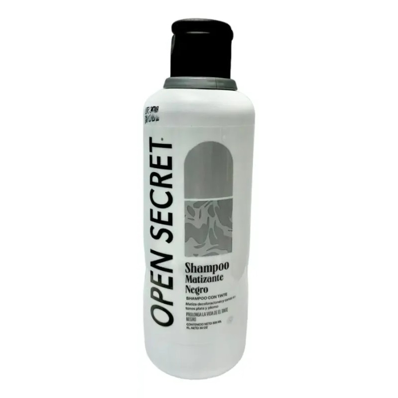 Shampoo Matizante Negro Con Tinte Open Secret® 300 Ml
